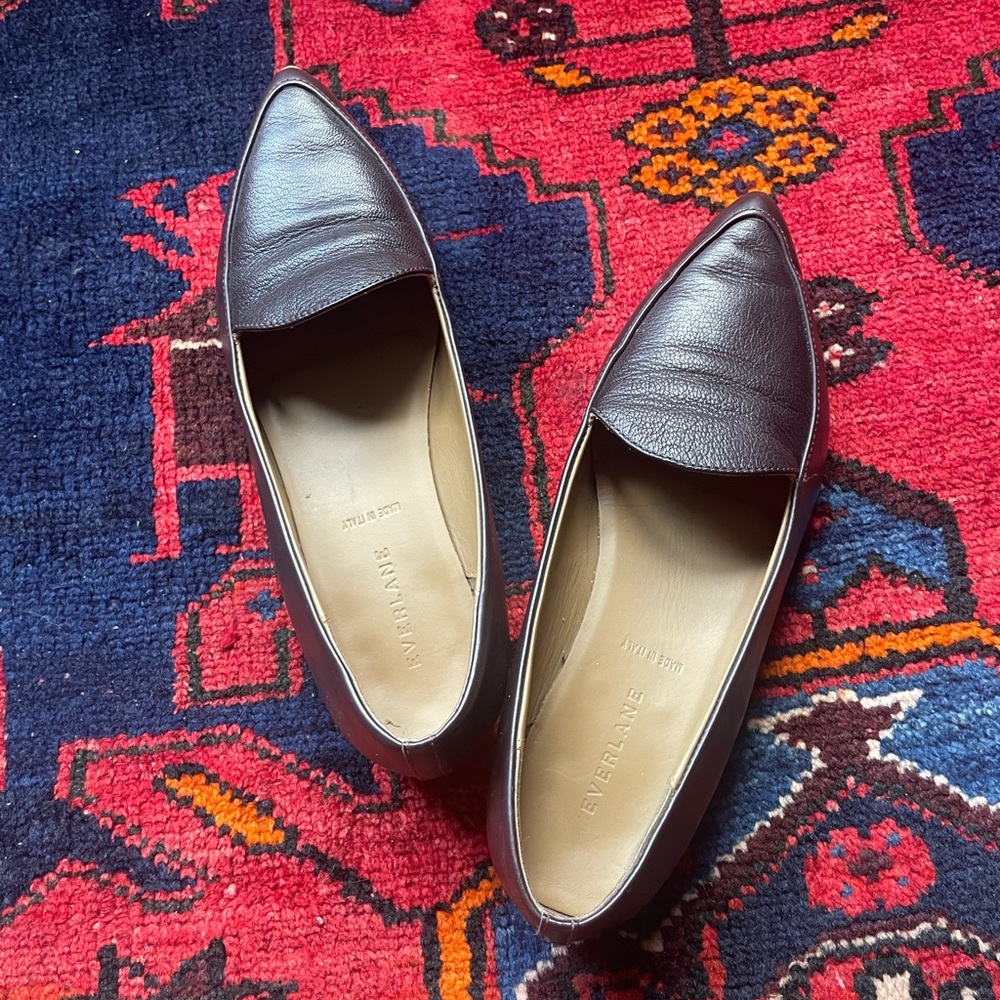 Everlane mahogany loafer flat size 9